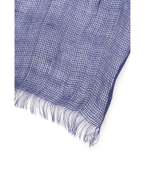 human woman（ヒューマンウーマン）の「◆オリジナルリネンストール（ストール/ショール・レディース・ネイビー/イエロー/ベージュ・ﾌﾘ-）」の7枚目の写真