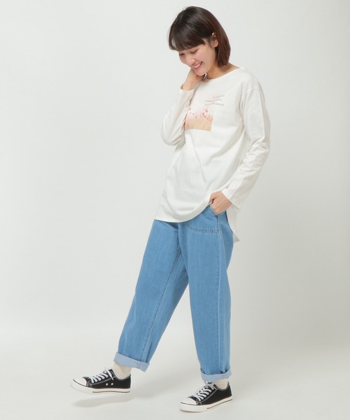 LBC（エルビーシー）の「USAコットンフォトロンT（Tシャツ/カットソー・レディース・チャコールグレー/ミント/ホワイト・M/L）」の17枚目の写真