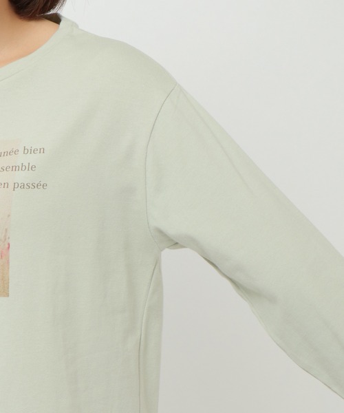 LBC（エルビーシー）の「USAコットンフォトロンT（Tシャツ/カットソー・レディース・チャコールグレー/ミント/ホワイト・M/L）」の10枚目の写真