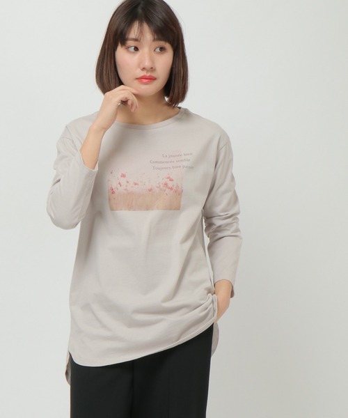 LBC（エルビーシー）の「USAコットンフォトロンT（Tシャツ/カットソー・レディース・チャコールグレー/ミント/ホワイト・M/L）」の5枚目の写真