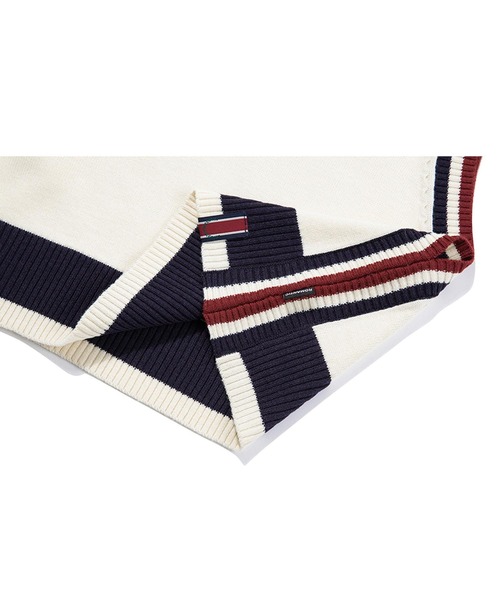 ROMANTIC CROWN（ロマンティッククラウン）の「『ROMANTIC CROWN/ロマンティッククラウン』WOMAN LINING KNIT VEST/ライニングニットベスト (レディースアイテム)（ベスト・レディース・ネイビー/アイボリー・M）」の14枚目の写真