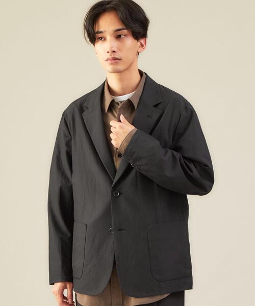 green label relaxing(グリーンレーベルリラクシング)の「< 機能 / 吸水速乾・洗濯機洗い可 > コマツエステル カジュアル ジャケット(テーラードジャケット・メンズ・ダークグリーン/ベージュ/ブラック・S/M/L/XL)」の12枚目の写真