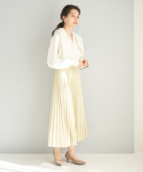 【emur】抜け衿ホールガーメントニット