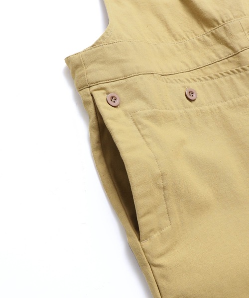 khakito（カーキト）の「綿100% フランス軍 サロペット（サロペット/オーバーオール・レディース・ベージュ/ネイビー/オフホワイト・FREE）」の15枚目の写真