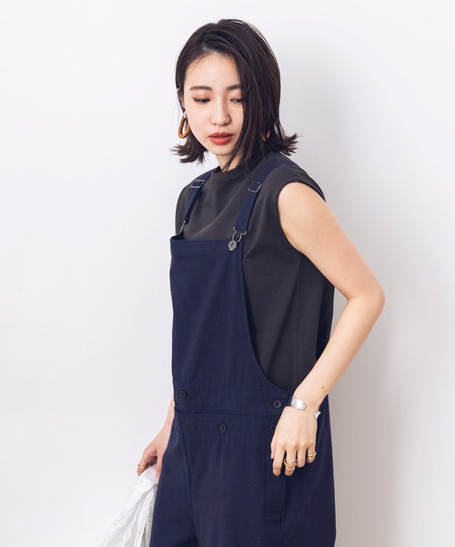 khakito（カーキト）の「綿100% フランス軍 サロペット（サロペット/オーバーオール・レディース・ベージュ/ネイビー/オフホワイト・FREE）」の14枚目の写真