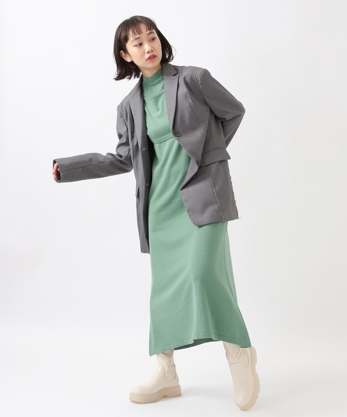 ROCKET x LUNCH（ロケットアンドランチ）の「ROCKET×LUNCH／RAWカットジャケット　2932525（テーラードジャケット・レディース・ブラック/グレー・SMALL）」の12枚目の写真