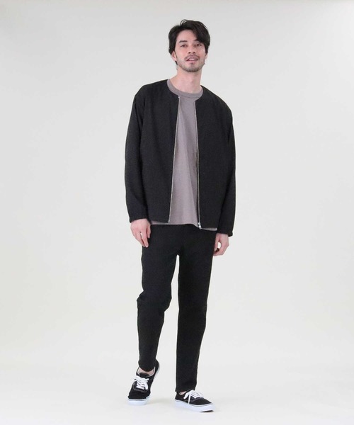 PLUS ONE（プラスワン）の「【PLUS ONE】ノーカラージャケット（ノー