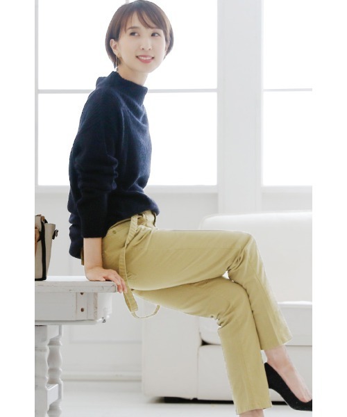 ElegChic(エレグシック)の「サスペンダースリムストレートパンツ(チノパンツ・レディース・ブラック/ベージュ/カーキ・L/XL/4L/XXL/M)」の17枚目の写真