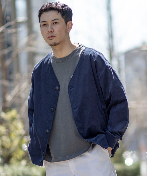 JOINT WORKS（ジョイントワークス）の「JW-CORDUROY シャツカーディガン（カーディガン/ボレロ・メンズ・サックスブルー/キャメル/コバルトブルー・MEDIUM/LARGE）」の20枚目の写真