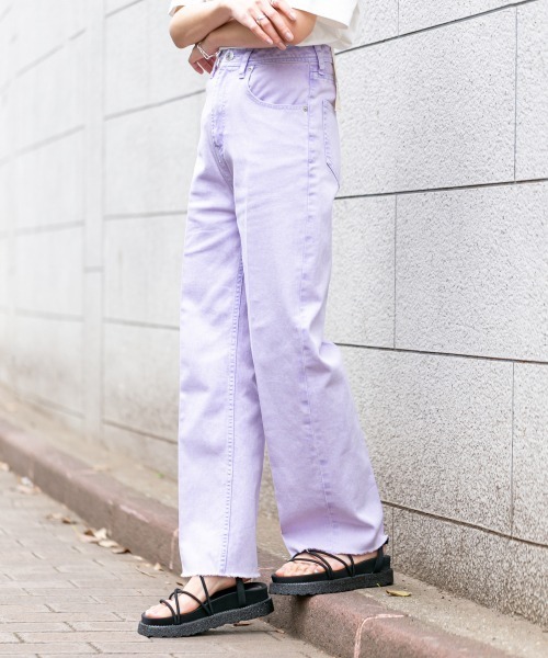 RAGEBLUE（レイジブルー）の「カラーデニムパンツ/932566（デニムパンツ・レディース・ブラック/パープル/イエロー/グリーン・SMALL/MEDIUM）」の9枚目の写真