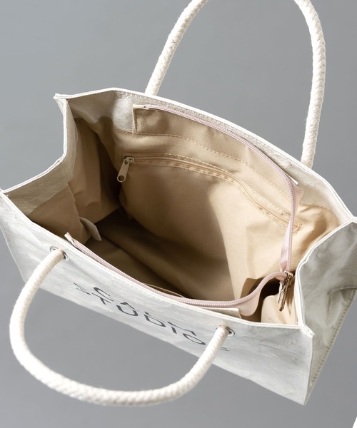 ALTROSE（アルトローズ）の「［ALTROSE/アルトローズ］ロゴプリント ペーパー トートバッグ（トートバッグ・レディース・ブラック/ベージュ/グレー・FREE）」の13枚目の写真