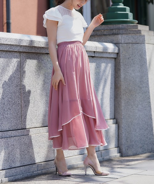 MIIA（ミーア）の「シアープリーツトップス（Tシャツ/カットソー・レディース・ブラック/オフホワイト/ブルー・FREE）」の11枚目の写真