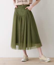 Cutie Blonde | 【S-L】チュールドッキングスカート(スカート)