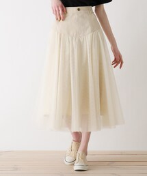Cutie Blonde | 【S-L】チュールドッキングスカート(スカート)