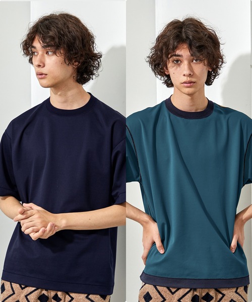 UNITED TOKYO（ユナイテッドトウキョウ）の「リバーシブルTシャツ（Tシャツ/カットソー・メンズ・ブラック/グレー/ネイビー/ベージュ・1/2）」の5枚目の写真