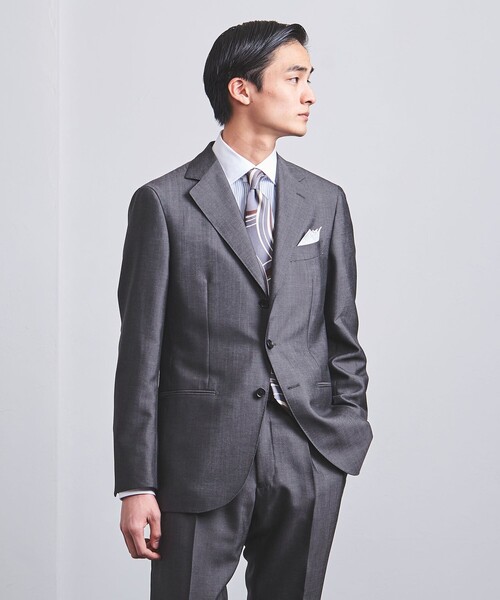 美品　希少　ユナイテッドアローズ　3ピーススーツ　ブラックウォッチ　チェック　S UNITED ARROWS（ユナイテッドアローズ）の「モヘア トロピカル