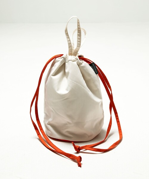 FREAK'S STORE（フリークスストア）の「▽mact × FREAK'S STORE/マクト 別注巾着バッグ（トートバッグ・レディース・グレー/オフホワイト・ﾌﾘ-）」の5枚目の写真