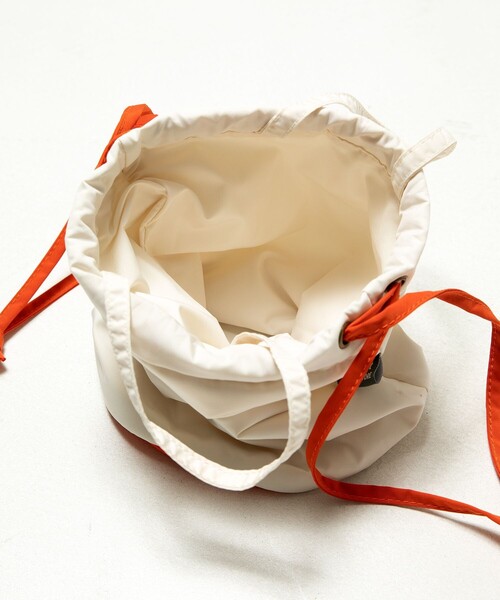 FREAK'S STORE（フリークスストア）の「▽mact × FREAK'S STORE/マクト 別注巾着バッグ（トートバッグ・レディース・グレー/オフホワイト・ﾌﾘ-）」の7枚目の写真