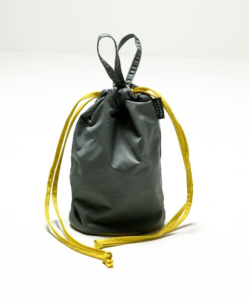 FREAK'S STORE（フリークスストア）の「▽mact × FREAK'S STORE/マクト 別注巾着バッグ（トートバッグ・レディース・グレー/オフホワイト・ﾌﾘ-）」の9枚目の写真