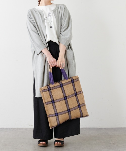 PUAL CE CIN（ピュアルセシン）の「7分袖プレーティングロングカーディガン（カーディガン/ボレロ・レディース・グレー/ベージュ・FREE）」の16枚目の写真