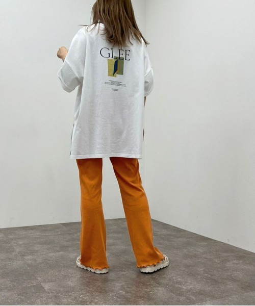 apres jour mignon（アプレジュールミニョン）の「カラーリブフレアパンツ 【ZOZOTOWN限定アイテム】（その他パンツ・レディース・グリーン/アイボリー/ピンク/オレンジ・MEDIUM/SMALL/X-LARGE）」の13枚目の写真