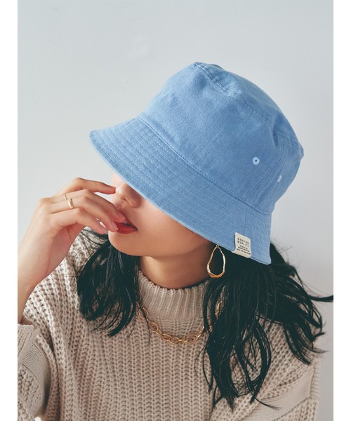 EDWIN(エドウィン)の「【EDWIN】エドウィン UVダウンブリムハット バケットハット バケハ BUCKET HAT UVカット(ハット・レディース・ブラック/ベージュ/ネイビー/ブラウン/サックスブルー/ピンク/グリーン/キナリ・フリー)」の7枚目の写真