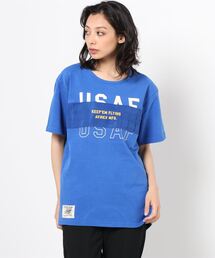 AVIREX | AVIREX/ アヴィレックス　プリントコンビミリタリープルオーバー/ PRINT COMBI MILITARY PULLOVER(Tシャツ/カットソー)