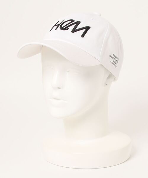 HeM（ヘム）の「【 HeM / ヘム 】 フロント ロゴ 刺繍 キャップ（キャップ・メンズ・ホワイト/ブラック/ブラック系その他/ホワイト系その他・FREE）」の9枚目の写真