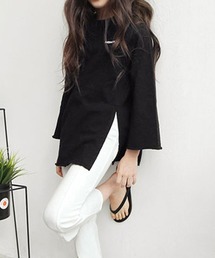 Girly Doll（ガーリードール）の「KIDS スリットフレアＴシャツ（Tシャツ/カットソー）」