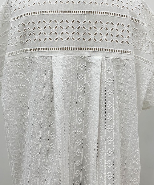 PICCIN(ピッチン)の「ブロイダーレースブラウス(シャツ/ブラウス・レディース・ホワイト/ブラック・M)」の15枚目の写真