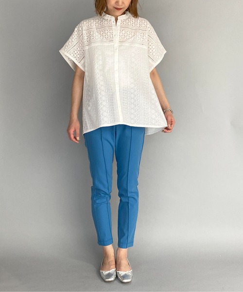 PICCIN(ピッチン)の「ブロイダーレースブラウス(シャツ/ブラウス・レディース・ホワイト/ブラック・M)」の22枚目の写真