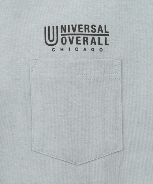 UNIVERSAL OVERALL(ユニバーサルオーバーオール)の「【UNIVERSAL OVERALL/ユニバーサルオーバーオール】ブランドロゴ ポケット付き半袖Tシャツ/別注(Tシャツ/カットソー・メンズ・ホワイト/ライトブルー/ブラック/グリーン/ワイン・M/L/XL)」の12枚目の写真