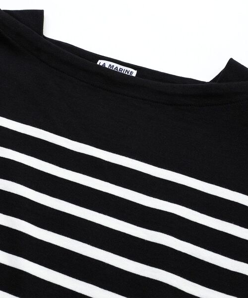 LA MARINE FRANCAISE（マリン フランセーズ）の「ロールアップスリーブPO（Tシャツ/カットソー・レディース・ホワイト/ブラック・F）」の7枚目の写真