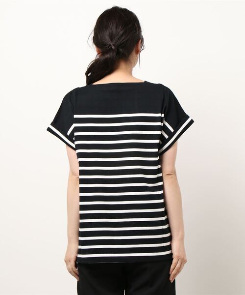 LA MARINE FRANCAISE（マリン フランセーズ）の「ロールアップスリーブPO（Tシャツ/カットソー・レディース・ホワイト/ブラック・F）」の12枚目の写真