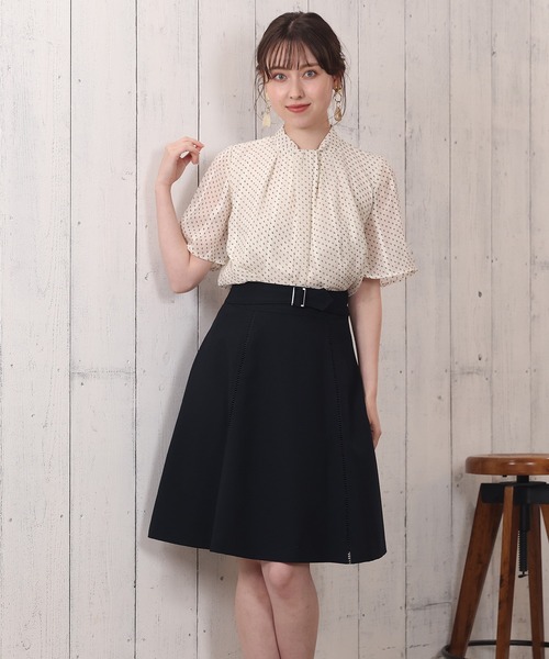 TRUDEA(トルディア)の「ラメストライプボウタイブラウス(シャツ/ブラウス・レディース・ピンク/ブラック/アイボリー・MEDIUM/LARGE)」の13枚目の写真
