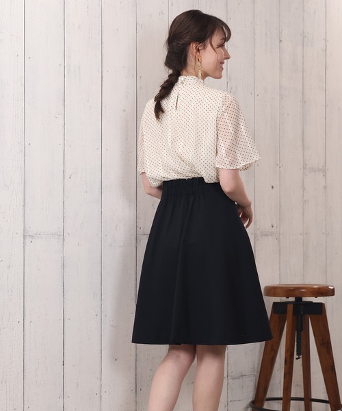 TRUDEA(トルディア)の「ラメストライプボウタイブラウス(シャツ/ブラウス・レディース・ピンク/ブラック/アイボリー・MEDIUM/LARGE)」の14枚目の写真