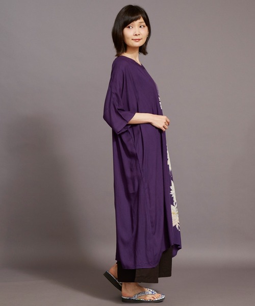 カヤ(カヤ)の「【カヤ】月下美人ワンピース&UV羽織セット(ワンピース・レディース・グリーン系その他/ネイビー/パープル系その他/キナリ・FREE)」の15枚目の写真