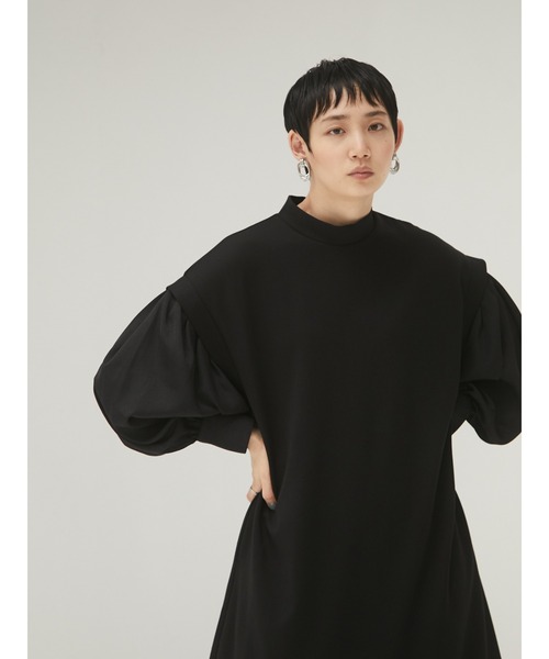 armonia（アルモニーア）の「armonia・ボリューム袖リラックスワンピース（ワンピース・レディース・マスタード/ブラック/テラコッタ・FREE）」の15枚目の写真