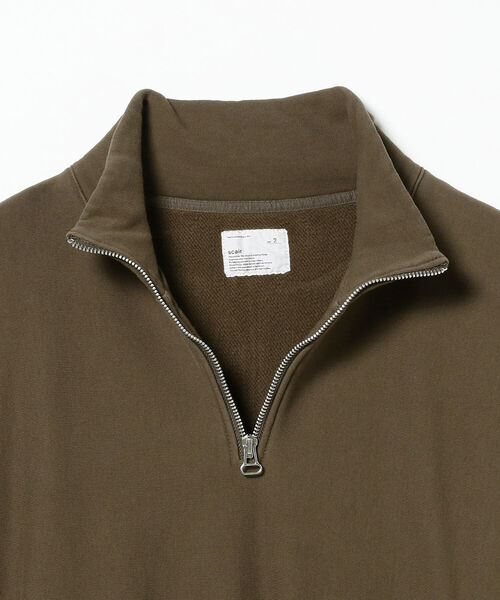 scair（スケアー）の「scair / Hard Twist Half Zip スウェット（スウェット・メンズ・オリーブ/ブラック・2/3/4）」の8枚目の写真