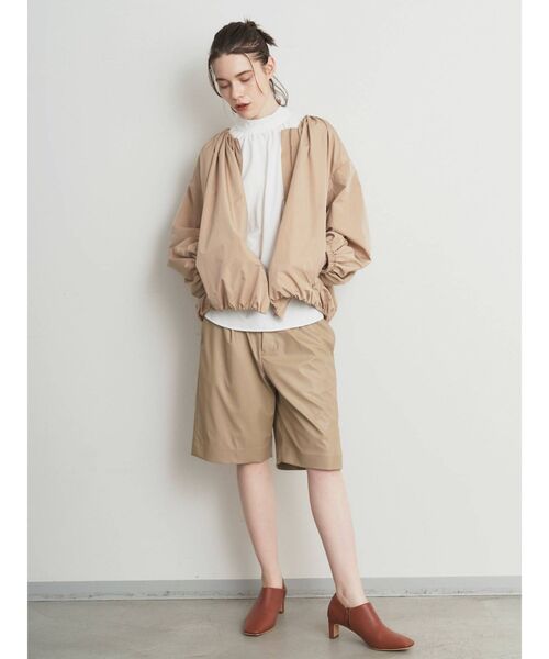 ELENDEEK（エレンディーク）の「ギャザータフタブルゾン（ブルゾン・レディース・ブラック/ライトベージュ・FREE）」の7枚目の写真