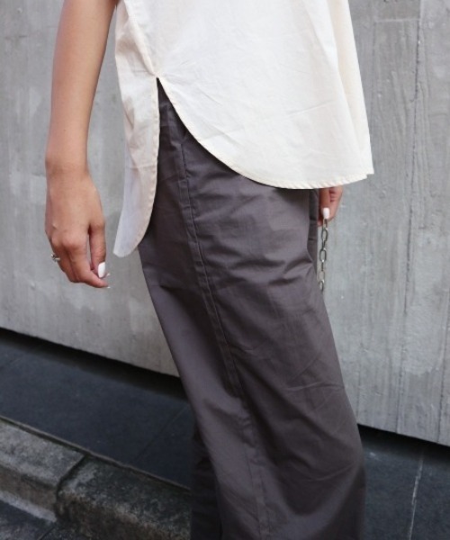 FIG&VIPER（フィグアンドバイパー）の「コットンワイドPT（その他パンツ・レディース・ピンク/グリーン/ダークグレー・FREE）」の10枚目の写真