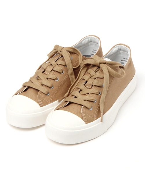 niko and...（ニコアンド）の「撥水消臭オリジナルオーガニックコットンレースアップスニーカー（スニーカー・レディース・ホワイト/ブラック/ベージュ・SMALL/MEDIUM/LARGE）」の3枚目の写真