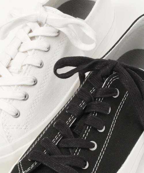 niko and...（ニコアンド）の「撥水消臭オリジナルオーガニックコットンレースアップスニーカー（スニーカー・レディース・ホワイト/ブラック/ベージュ・SMALL/MEDIUM/LARGE）」の8枚目の写真