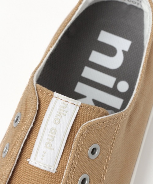 niko and...（ニコアンド）の「撥水消臭オリジナルオーガニックコットンレースアップスニーカー（スニーカー・レディース・ホワイト/ブラック/ベージュ・SMALL/MEDIUM/LARGE）」の21枚目の写真