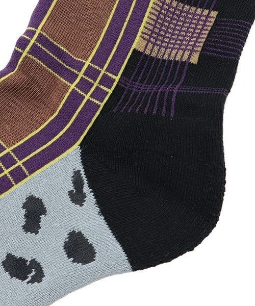 Candy Stripper（キャンディストリッパー）の「CANDY PATCHWORK SOCKS（ソックス/靴下・レディース・ブラウン/グレー/レッド・FREE）」の7枚目の写真