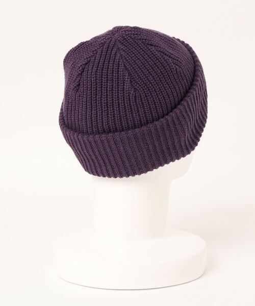 FRUIT OF THE LOOM（フルーツオブザルーム）の「FRUIT OF THE LOOM　2WAY FRUITワッペン KNIT CAP（ニットキャップ/ビーニー・メンズ・パープル/レッド/ブラック・FREE）」の4枚目の写真