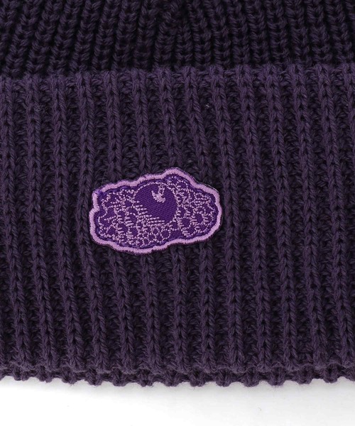 FRUIT OF THE LOOM（フルーツオブザルーム）の「FRUIT OF THE LOOM　2WAY FRUITワッペン KNIT CAP（ニットキャップ/ビーニー・メンズ・パープル/レッド/ブラック・FREE）」の8枚目の写真