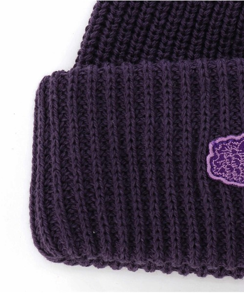 FRUIT OF THE LOOM（フルーツオブザルーム）の「FRUIT OF THE LOOM　2WAY FRUITワッペン KNIT CAP（ニットキャップ/ビーニー・メンズ・パープル/レッド/ブラック・FREE）」の9枚目の写真