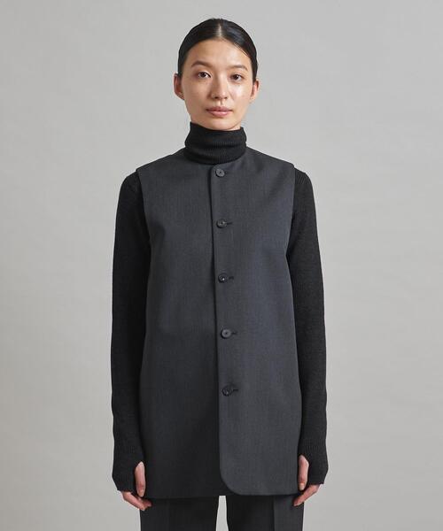 LOEFF（ロエフ）の「＜LOEFF（ロエフ）＞ギャバ ベスト†（その他アウター・レディース・モカ/ダークグレー・0/1）」の13枚目の写真
