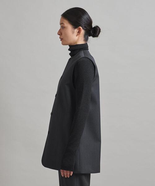 LOEFF（ロエフ）の「＜LOEFF（ロエフ）＞ギャバ ベスト†（その他アウター・レディース・モカ/ダークグレー・0/1）」の15枚目の写真